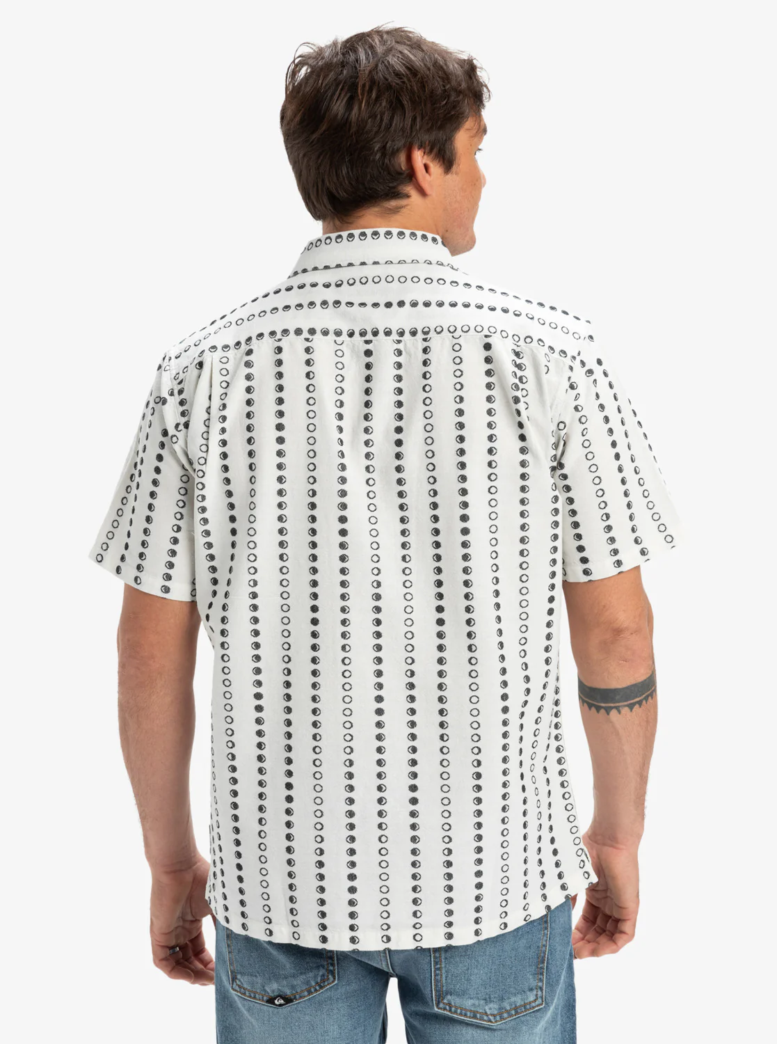 Mens Lunar Phases Casual Shirt - Image 4
