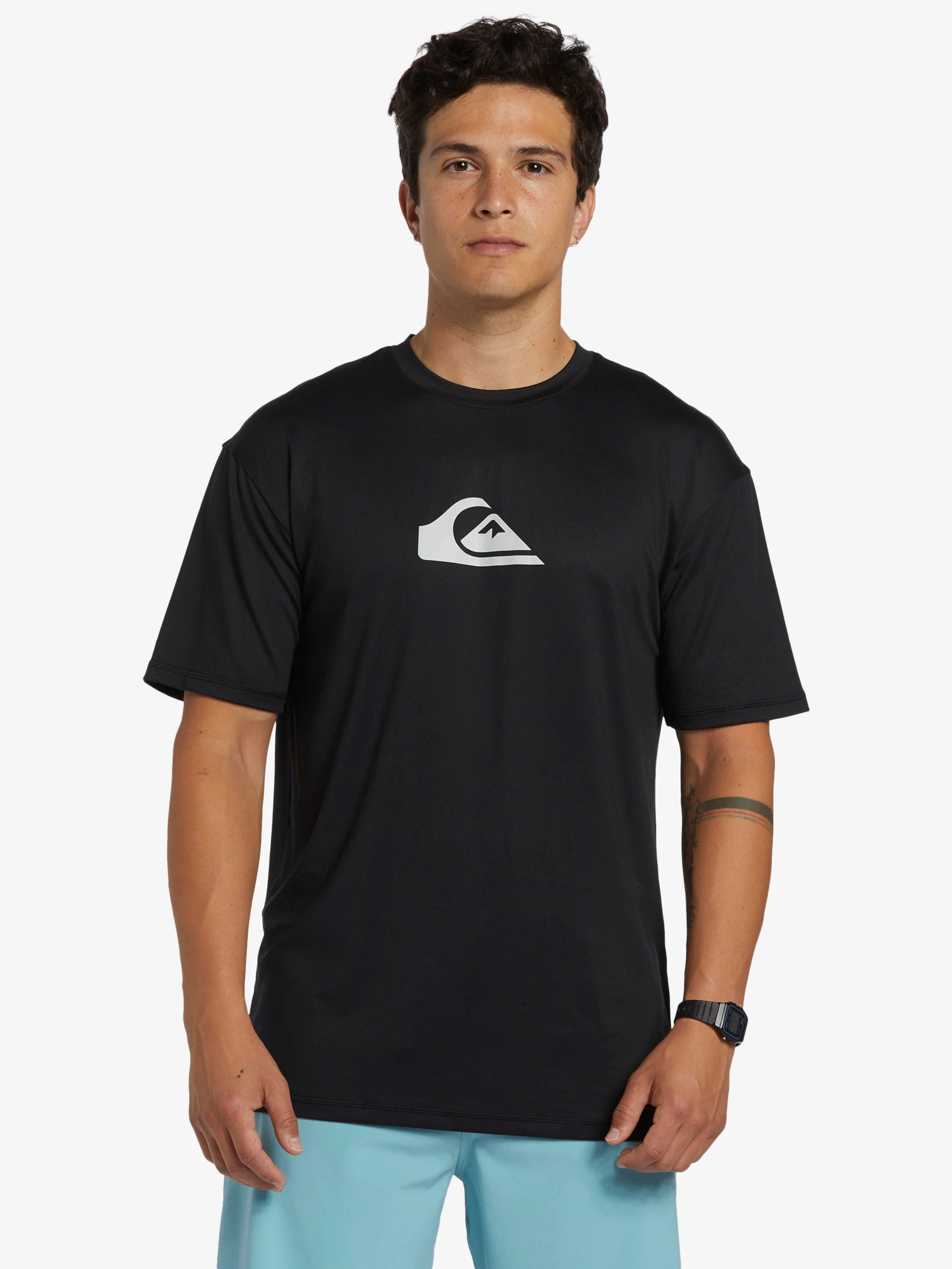 Mens Solid Streak Short Sleeve Surf T-Shirt - Image 3